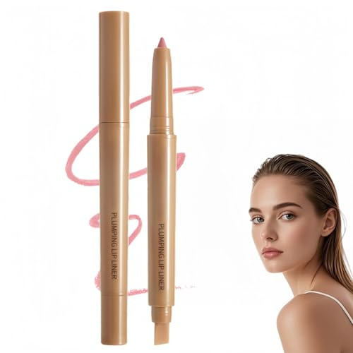 Salmon Pink Matte Lip Liner Pencil,Plump Matte Crayon Lip Liner Pencil,Waterproof Lipliner Pencil,Plump Lip Pencil Liner Long-Lasting Creamy Formula,Retractable Lip Liners Lipstick for Women 01#