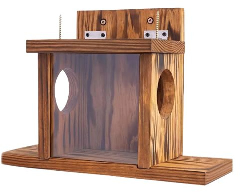 Comederos para ardillas para exterior - 13,86 x 5,04 x 9,45 pulgadas