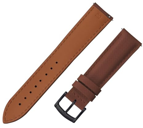 TLCBAZCF Bracelet de montre FKM en toile de 18/19/20/22 mm, bracelet en cuir à libération rapide, compatible avec les bracelets de montre avec boucle papillon, compatible avec Omega Citizen, Samsun