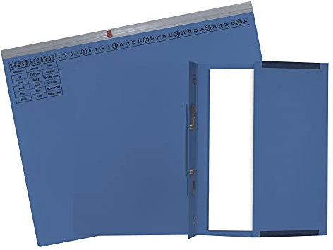 Exacompta 370207B 25er Pack Premium Kanzlei Hängehefter Exaflex Rechtsheftung, aus extra starkem Recycling Karton mit großer dehnbarer Tasche für Büro Kanzlei und Anwälte Blauer Engel Blau