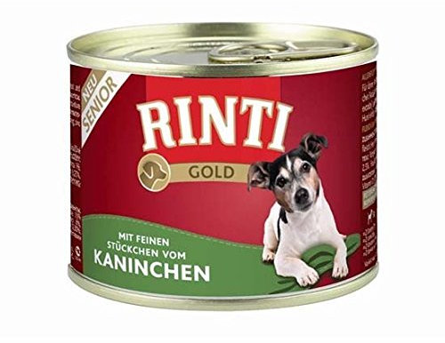 Gold Senior Kaninchen Hundenassfutter ältere Hunde 12x 185g (8,99 €/kg)