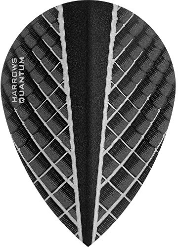 Harrows Quantum X Dart Flights - 100 Micron - Pear - 3D Effect - 1 Set (3) (Smokey)