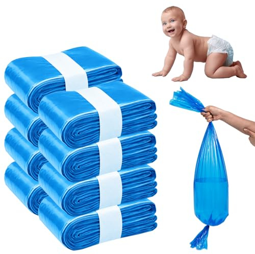 My Happy Nappy 8 Recharges Compatibles avec Tommee Tippee Twist & Click, Sangenic Tec, Simplee Sangenic et LitterLocker – Sacs Parfumés 8 Mètres Anti-Odeur