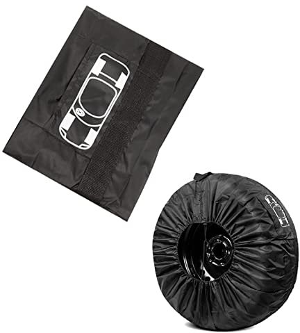 Reifentaschen, Tyre Bag, Reifencover, Waterproof Reserveradabdeckung, Radschutz Reifenabdeckung, Tyre Protection Cover, 13-18 (Durchmesser Innerhalb von 66CM)