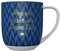DRAEGER PARIS 1886 - Taza Cerámica 320 ml con Mensaje Personalizado en Oro - Diseño Chic Azul/Rosa - Apta para Lavavajillas - Regalo Elegante en Caja Decorativa