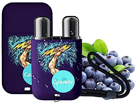 LAMUSELAND Essential Oil Nasal Inhaler, Pure and Organic Peppermint 6 Flavors Dual Nasal Stick Energy Bar for Sinus & Congestion Relief, Tension Stress Relief, Energy Boost (Purple)