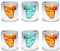 Copas de Whisky con Diseño Cranio, 6 Pieza Sorbete Cristal Cranio, Cálizes de Halloween, Sorbete con Forma Cranio, Skull Sorbete para Licores, Whisky, Vodka, Celebraciones, Halloween (25ML)