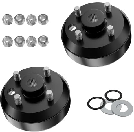 Golf Cart Brake Drum, Large Hole Fine Splined Brake Drum Suitable for 1991-Up EZGO 4 Cycle Gas Golf Carts, Replaces OEM# 21807-G1, 21807-G1P