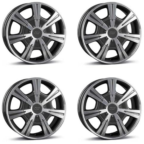 4x Borbet Felgen CH 7.5x17 ET61 5x118 mistral anthracite glossy polished kompatibel mit Fiat Ducato