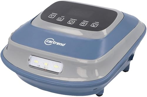 cartrend kompressor med digital display, 12 V för däck till personbilar och lätta nyttofordon, inklusive venladapter, med LED, automatisk avstängning, 10 bar