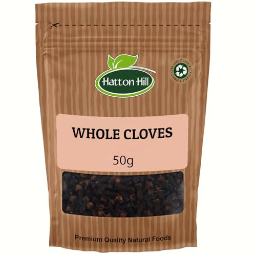 Cloves Whole 50g by Hatton Hill | Aromatic Spice for Rich, Warm Flavor in Cooking, Baking