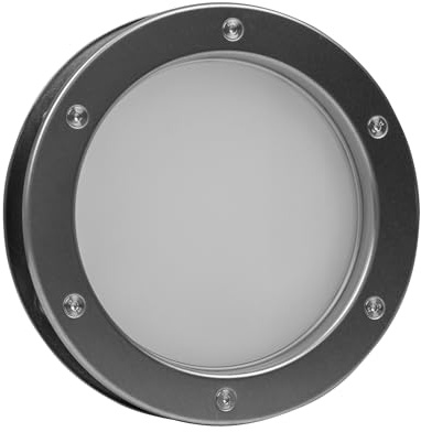 MLS Porthål B4000 AN för Dörrar, Aluminium, 350 mm, Frostat Glas