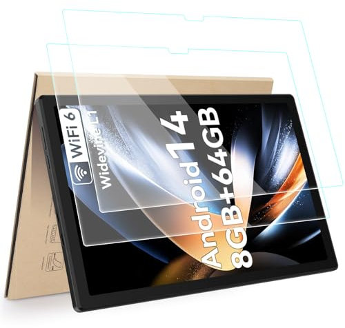 Hianjoo 2 Piezas Protector de Pantalla Compatible con HotLight Tablet 10 inch C10 / C11, Protector de Pantalla Cristal Tablet Salvapantallas Vidrio Templado [9H Dureza Alta Claridad]