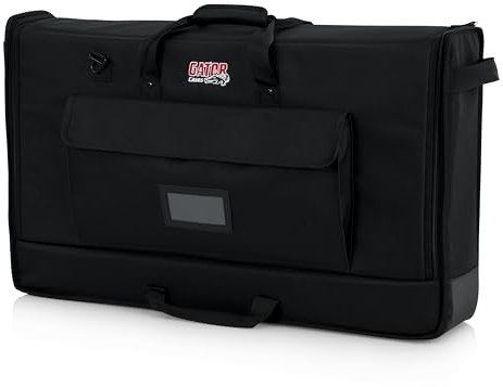 Gator Cases, Borsa di Trasporto in Nylon Imbottito per Monitor LCD, Schermi e TV da 27 a 32 (G-LCD-TOTE-MD), Nera