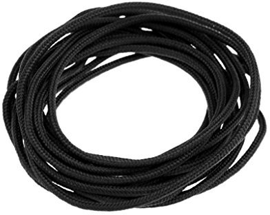 MagiDeal Bogenschießen Bogenschnur Bogensehne D Loop Schnur, stark und Seil, Schwarz, 3m