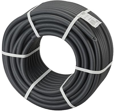 DEBFLEX - Gaine Electrique Diam. 20 mm - Couronne Gaine ICTA - Pour Passage de Câbles en Apparent ou en Encastré - 50 Mètres - Gris