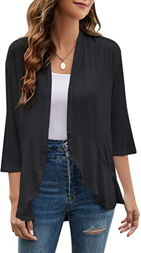 Yekaty Plus Size Summer Cardigan Black Cardigans for Women Shawls and Wraps for Evening Dresses