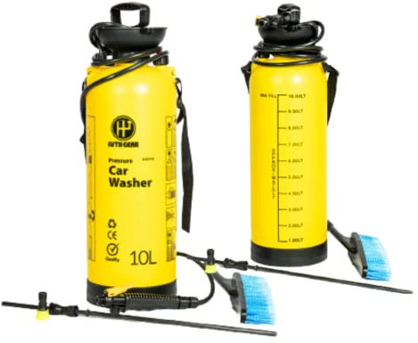 Top Home Solutions High Pressure Water Spray Car Wash - Knapsack Weedkiller Chemical Fence Water Spray - Portable Manual Hand Pump – Pesticides Insecticides Spray for Home (10 Litres)