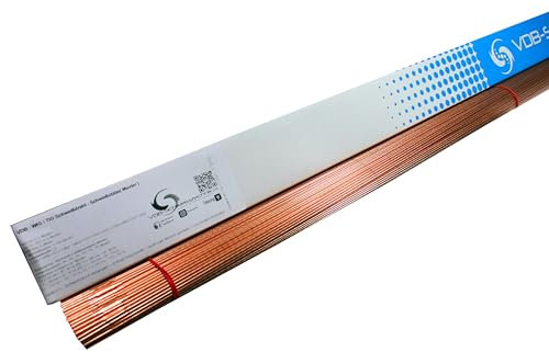 WIG Kupfer CuSi 3 Schweißstäbe - 1,6 mm & 2,0 mm - jeweils 10 Stück - Schweißdraht - 2.1461