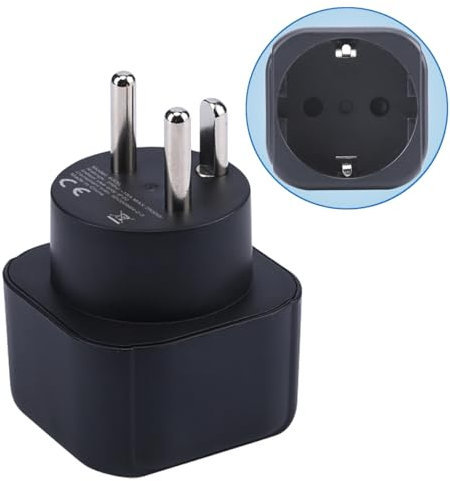 Adaptateur de Prise Europe vers Danemark/Groenland, Prise Schuko UE Adaptée à la Prise Danoise/Groenlandaise, Prise Européenne/Française de Type C/E/F vers Convertisseur de Prise de Type K (1 pièce)