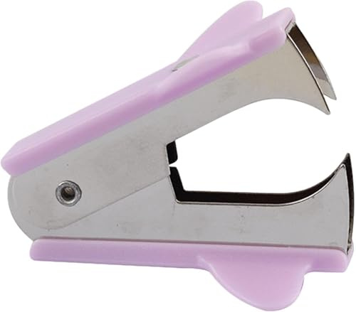Purple Stapler, Manual Stapler Remover with Non-Slip Grip, Wear-Resistant Supplies for School, Teachers, Students, and Home Desk Staplers and Punches