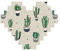 Rompecabezas de bloques de ladrillos con forma de corazón con diseño de cactus verde. Rompecabezas 3D para decoración del hogar