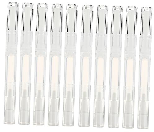 OUNONA 10Pezzi Penne Vuote Trasparenti per Lucidalabbra per Unghie Tubetti Cosmetici Rotanti per Profumi Pratici e Sicuri per Viaggi