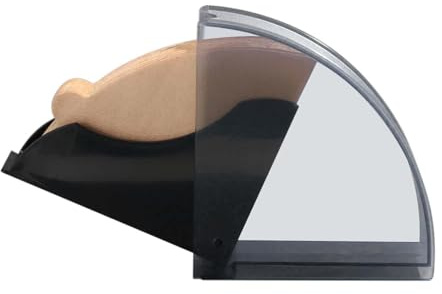 Porta filtro da caffè, in acrilico, dispenser di carta a forma di ventaglio, organizer compatto per filtri per caffè, scatola universale per la casa e il caffè