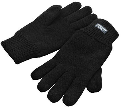 Thinsulate - Herren 3M Winter Handschuhe Thermo Futter - Schwarz, S/M