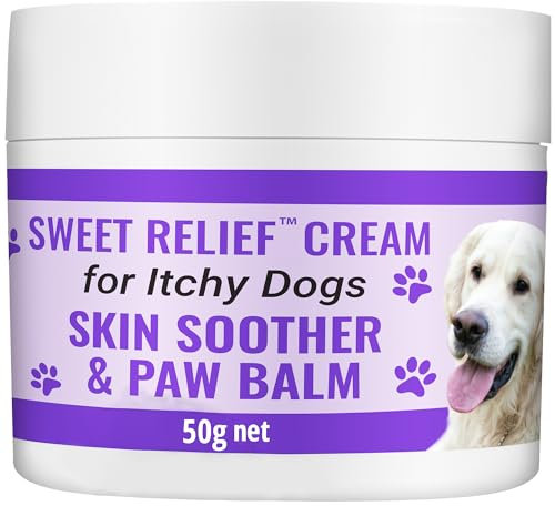 Biteback Products - Soothing Dog Paw Balm, Antiseptic Cream for Dogs, Itchy Dog Skin Relief - Ideal for On-the-Go Pet Care, Soothes Paws and Skin, Compact Pocket Sized Pot Dog Skin Cream - 50g