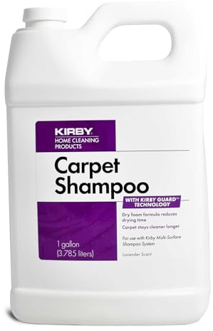 Kirby Carpet Shampoo, 1 Gallon – Lavender Scent, Deep Cleaning Solution for Home & Pet Stains