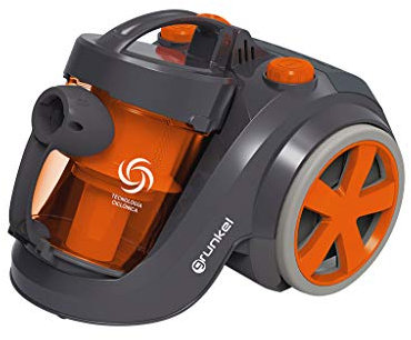 GRUNKEL ASP CYCLONIC, ASPIRADORA CICLÓNICA 700W CLASE AA, Orange et Gris, 700 W, 1.8 liters, 44 décibeles