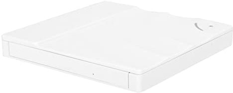 Bewinner Unidad óptica Externa, Grabadora de DVD de Tipo táctil USB 3.0 Grabadora de Discos compactos Soporte de 12 cm y 8 cm Accesorio para portátil/Escritorio/Todo en (Blanco)