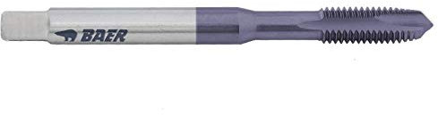 Baer Maschinengewindebohrer HSSE TIN M6 Form B Gewindeschneider - Größe M 6 x 1,0 - DIN 371 Maschinen Gewinde Bohrer - Gewindebohrer Gewindeschneid Profi