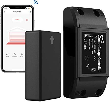 AGSHOME Smart Garage Door Opener Remote (2nd Gen), Universal Wi-Fi Garage Door Controller, wirling-Free, APP Control, Compatible with Alexa, Google Assistant, Siri, No Hub Needed
