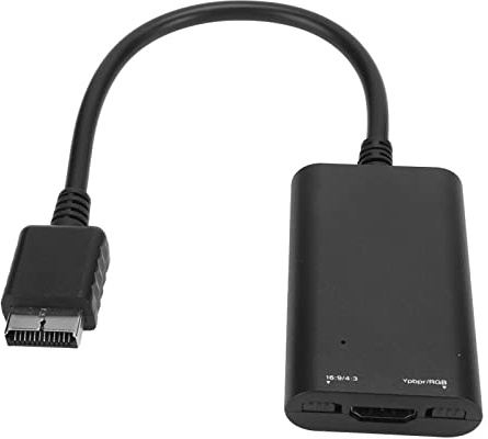HDMI-Kabeladapter Für PS2/PS1, 1080P RGBS YPbPr-Signalausgang, HD-Video-Konverterkabel, Unterstützt 4:3/16:9 Bildschirm-Seitenverhältnis-Rtio-Schalter