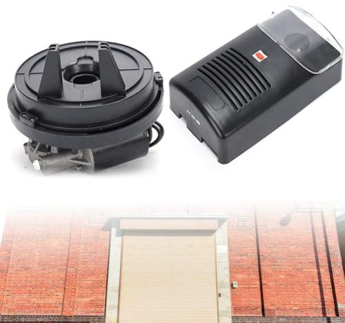 ESASAM Auto Garage Roller Door Opener, 16.4ft 250N Power Electric Rolling Shutter Roller Remote Door Opener Built-in Motor Garage Roller Pulling Force Automatic Shutter Door Remote