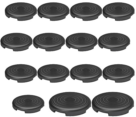 15pcs Punk Caps for Cherry MX & Kailh Switches (13pcs 24mm + 2pcs 30mm Black)