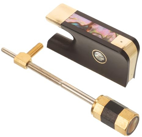 Kisangel 1set Violin Bow Frog Screws Replacement Accessory for Violin Repair Comfortable and Easy to Use Bow Frog Sound and Weight Distribution