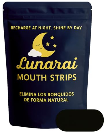 Cinta Bucal para Dormir 60 UNIDADES – Mouth Tape Antironquidos | Cinta Bucal para Respirar por la Nariz | Dispositivo Natural para Boca Cerrada | Antironquidos Noche