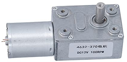 DC Turbin Snäckmotor Självlåsande Reducer Växellåda Ultrakort utgående axel 100RPM 12V Elmotor för fönsteröppnare Dörröppnare Minivinschar Aluminium Mässing