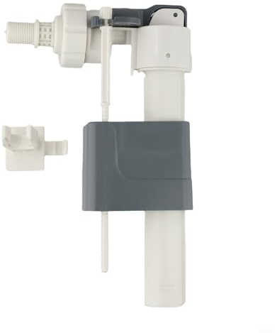 Desiumite Vanne d'entrée de réservoir d'eau pour systèmes muraux de salle de bain, compatible avec les toilettes murales avec filetage G1/2 ou G3/4 (9,5 mm)