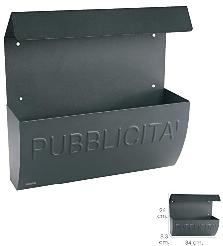 MAURER Cesta Publicidad con Tejado 340 x 260 x 83 mm, Metal, Multicolor, Unica