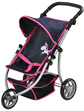 Knorrtoys 16576 - Puppenwagen Jogger Lio - Uma.Das Einhorn Blue