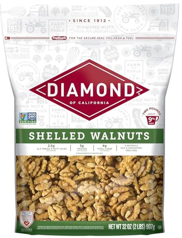 Diamond of California Shelled Walnut Halves and Pieces 32 oz