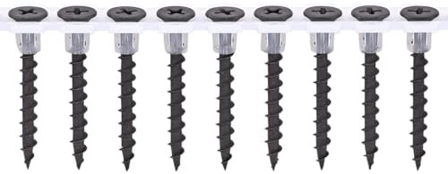 Spax Tornillos de montaje rápido 3,9 x 25 mm PH 2 rosca gruesa – 1000 unidades (revistos) Tornillos de montaje rápido para