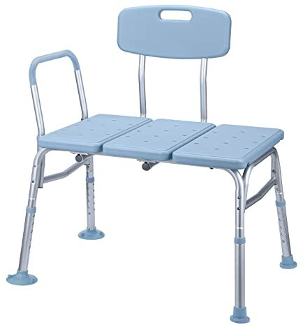 LILIIN Badewannensitz Senioren,Höhenverstellbar Duschhocker für Badewanne, Duschstuhl mit Rückenlehne und Armlehnen - Anti-Rutsch Badewannenstuhl Badsitz für Behinderte und Schwangere
