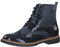 s.Oliver Damen Schnürstiefel ohne Absatz mit Reißverschluss Elegant, Blau (Navy Comb.), 39 EU