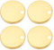 LT Easiyl 4er-Pack WC-Sitz-Scharnierabdeckung 60 mm Scharnierbefestigungsabdeckungen 304 Edelstahl Toilettenschüssel-Oberseite Befestigung Dekorative Abdeckungen Set Gold