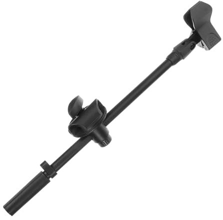 QUMIIRITY Brazo Articulado Metálico Para Micrófono Con Clip De Resorte De 350 Mm, Soporte De Escritorio Ajustable Para Transmisión y Grabación, Accesorio Práctico Para Hogar y Oficina
